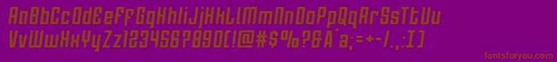 Darklightersemital-fontti – ruskeat fontit violetilla taustalla
