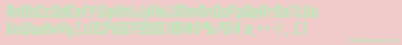 Darklightersemital Font – Green Fonts on Pink Background