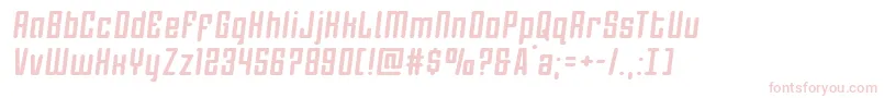 Darklightersemital-fontti – vaaleanpunaiset fontit valkoisella taustalla