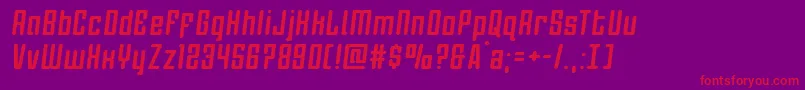 Darklightersemital Font – Red Fonts on Purple Background