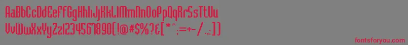 Bacc Font – Red Fonts on Gray Background