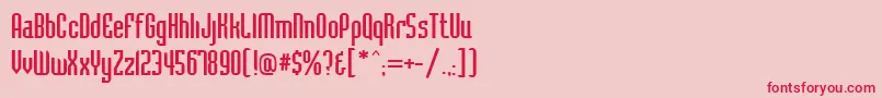 Bacc Font – Red Fonts on Pink Background
