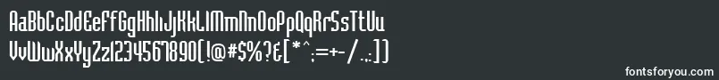 フォントBacc – 白い文字