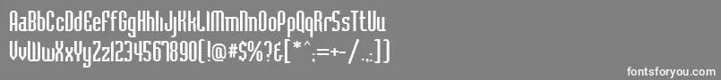 Bacc Font – White Fonts on Gray Background