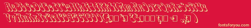 fuente FzJazzy143DLefty – Fuentes Amarillas Sobre Fondo Rojo