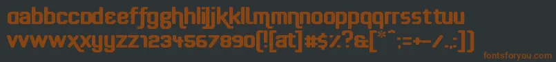 Effortless Font – Brown Fonts on Black Background