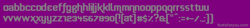 フォントEffortless – 紫の背景に灰色の文字