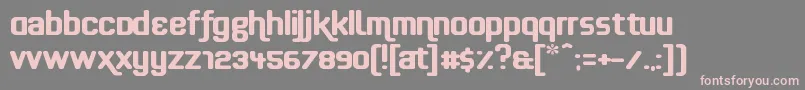 Effortless Font – Pink Fonts on Gray Background