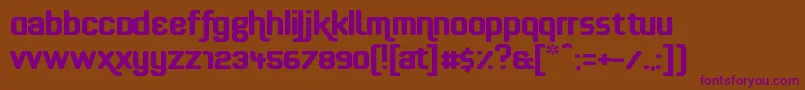 Effortless Font – Purple Fonts on Brown Background