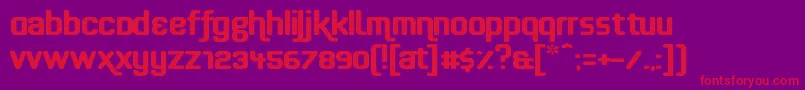 Effortless Font – Red Fonts on Purple Background
