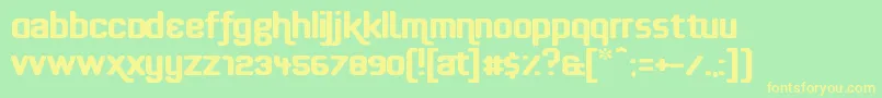 Effortless Font – Yellow Fonts on Green Background