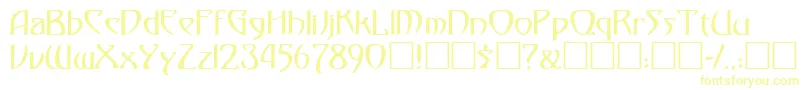 GardioRegular-fontti – keltaiset fontit