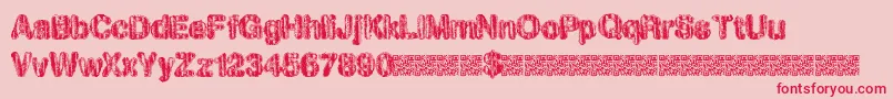 Hawtwould Font – Red Fonts on Pink Background