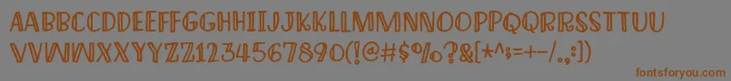 ImagineThisDemo Font – Brown Fonts on Gray Background