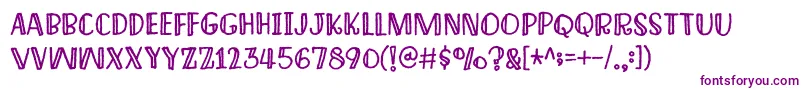 ImagineThisDemo Font – Purple Fonts on White Background