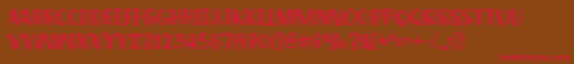 ImagineThisDemo Font – Red Fonts on Brown Background