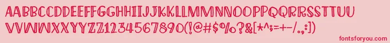 ImagineThisDemo Font – Red Fonts on Pink Background
