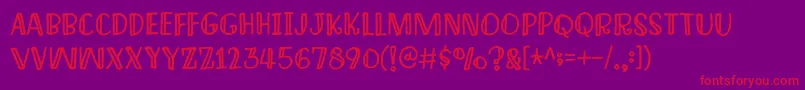 ImagineThisDemo Font – Red Fonts on Purple Background