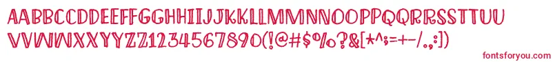 ImagineThisDemo Font – Red Fonts on White Background