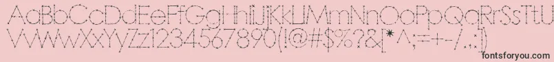Barbar Font – Black Fonts on Pink Background
