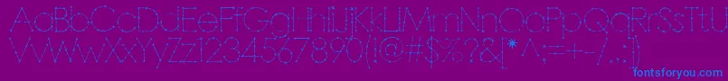 Barbar Font – Blue Fonts on Purple Background