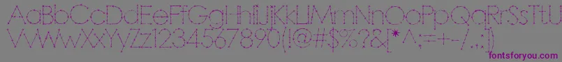 Barbar Font – Purple Fonts on Gray Background