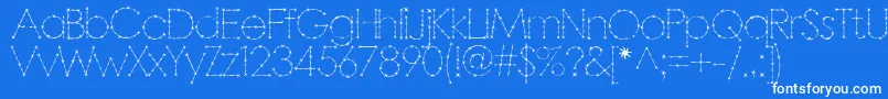 Barbar Font – White Fonts on Blue Background