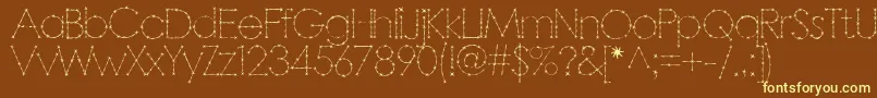 Barbar Font – Yellow Fonts on Brown Background