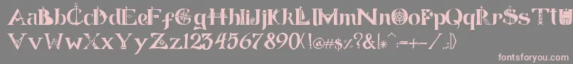 Manicsea Font – Pink Fonts on Gray Background