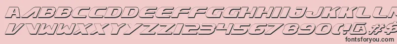 Xcelv3si Font – Black Fonts on Pink Background