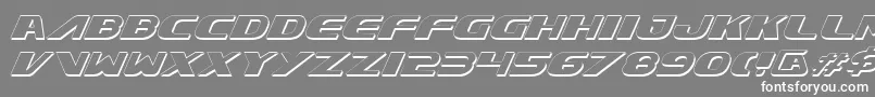 Xcelv3si Font – White Fonts on Gray Background
