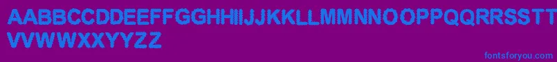 CfelectronicboardRegular Font – Blue Fonts on Purple Background