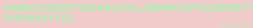 CfelectronicboardRegular Font – Green Fonts on Pink Background
