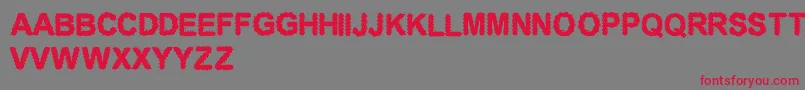CfelectronicboardRegular Font – Red Fonts on Gray Background