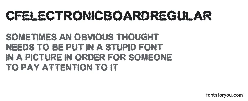 Review of the CfelectronicboardRegular Font