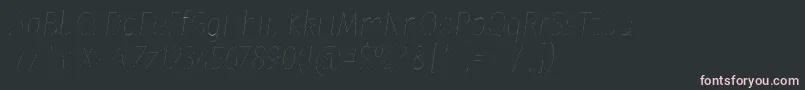 フォントFirasanscondensedTwoitalic – 黒い背景にピンクのフォント