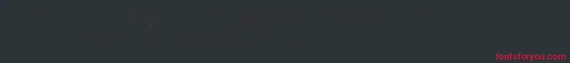 FirasanscondensedTwoitalic-Schriftart – Rote Schriften auf schwarzem Hintergrund