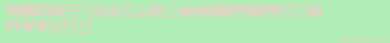 CathedralSt Font – Pink Fonts on Green Background