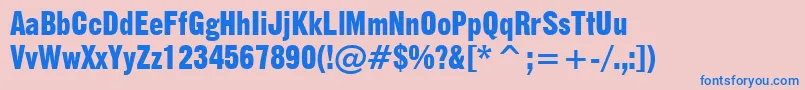 More about GothicNo.13Bt Font GothicNo.13Bt Font – Blue Fonts on Pink Background