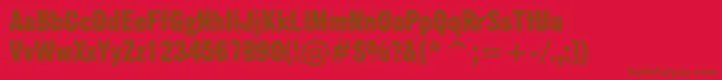GothicNo.13Bt Font – Brown Fonts on Red Background