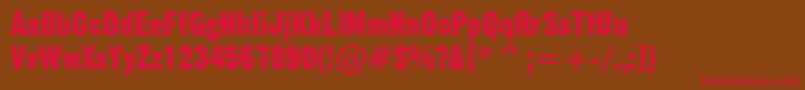 GothicNo.13Bt Font – Red Fonts on Brown Background