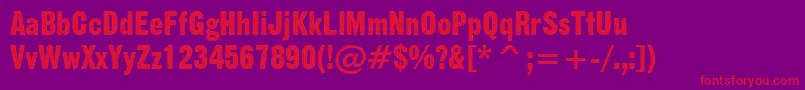 GothicNo.13Bt Font – Red Fonts on Purple Background