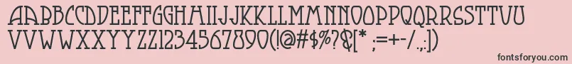 Smorgasbordnf Font – Black Fonts on Pink Background