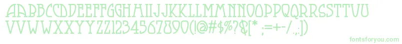 Smorgasbordnf Font – Green Fonts on White Background