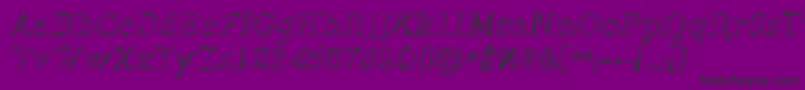 Phoso Font – Black Fonts on Purple Background