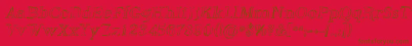 More about Phoso Font Phoso Font – Brown Fonts on Red Background