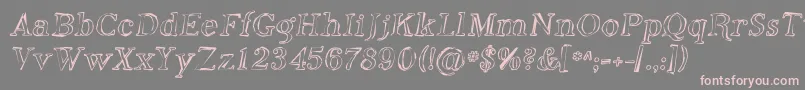 Phoso Font – Pink Fonts on Gray Background