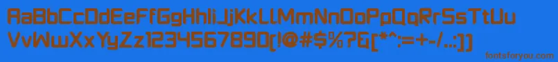 More about PlatformoneBlack Font PlatformoneBlack Font – Brown Fonts on Blue Background