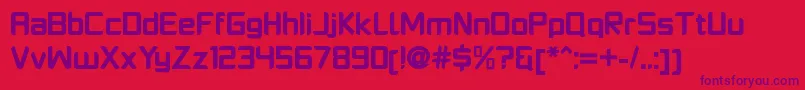 PlatformoneBlack Font – Purple Fonts on Red Background