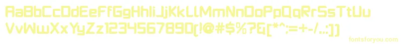 PlatformoneBlack Font – Yellow Fonts on White Background